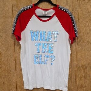 Victorias Secret What The Elf? T-shirt Size Medium
